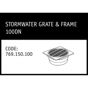 Marley Stormwater Grate and Frame 100DN - 769.100